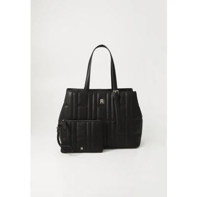 Abbildung von Tommy Hilfiger Feminine TOTE Handtasche, Damen, Größe: One Size, Black