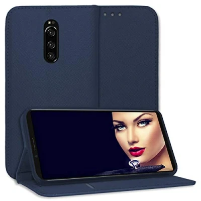 Abbildung von mtb more energy® Schutz Tasche Bookstyle für Sony Xperia 1 (6.5&#039;&#039;) blau Kunstleder Klapp Cover Hülle Wallet Case