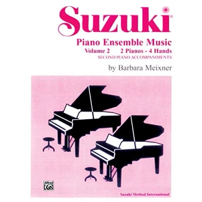 Abbildung von Suzuki Piano Ensemble Music, Volume 2 for Duo: Second Accompaniments / Pianos 4 Hands (Suzuki School)