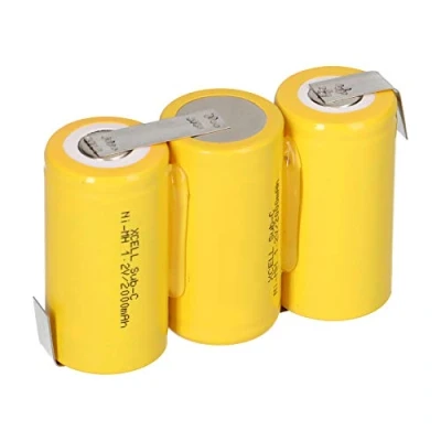 Abbildung von 3er Reihe Akku Akkupack Sub C 2000mAh 3,6V NiMH mit Lötfahne F1x3