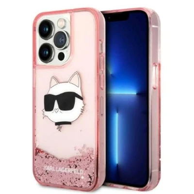 Abbildung von KARL LAGERFELD KLHCP14XLNCHCP Hülle für iPhone 14 Pro Max 6,7&quot; Rosa hardcase GLI