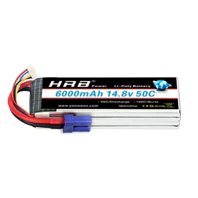 Abbildung von HRB 4S Lipo Akku 6000mAh 14,8V 50C EC5 Stecker Class A+ für FPV Racing Quadcopter Diverse Rennwagen Helikopter Flugzeuge und Modellboote