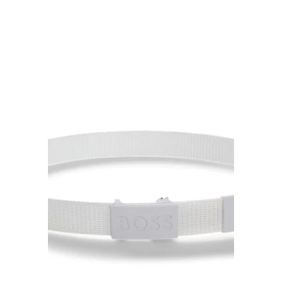 Abbildung von BOSS Bosper TAPE Gürtel, Herren, Größe: 80, White
