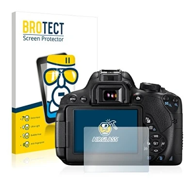 Abbildung von BROTECT Schutzglas für Canon EOS 700D Schutzfolie Panzer Folie Glas [Extrem Kratzfest 9H, Anti Fingerprint, Ultra Transparent]