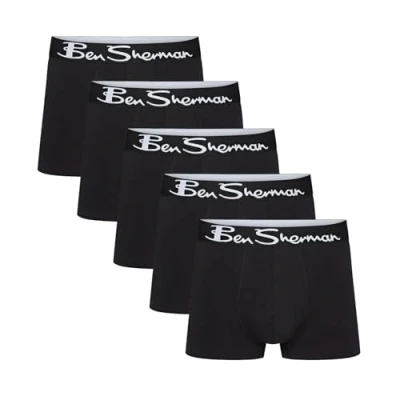 Abbildung von Ben Sherman Herren Unterhosen PODERICK 5er Pack Schwarz