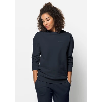 Abbildung von Jack Wolfskin Essential Sweatshirt, Damen, Größe: Large, Night blue