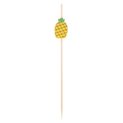 Abbildung von Ananas Cocktailstangen 12 cm 20 Teile