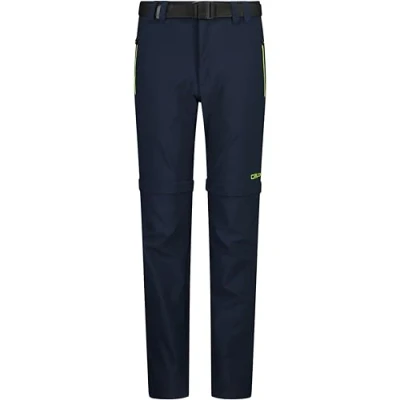 Abbildung von CMP Stretch Zip off Hose für Kinder, B. Blau Limettengrün, 92