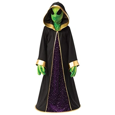 Abbildung von Metamorph Kostüm Grüner Alien für Kinder, Macht Dich zum Herrscher der kleinen grünen Menschen