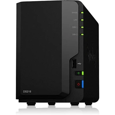 Abbildung von Synology DS218 NAS 8To (2X 4To) WD REDSynology RED, DS218/2G/8T WDRED, Schwarz