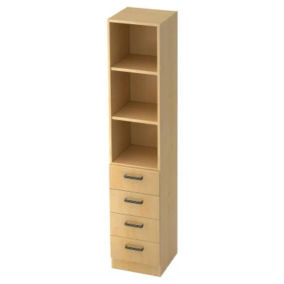 Abbildung von HAMMERBACHER Regalschrank 7600 SG, V7600/3/3/SG ahorn