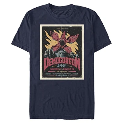 Abbildung von Stranger Things Gig Poster Men&#039;s Crew neck Navy blue 3XL