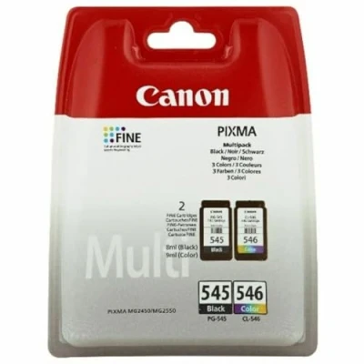 Abbildung von Canon PG 545 / CL 546 Schwarz + 3 Farben Druckerpatrone Multipack