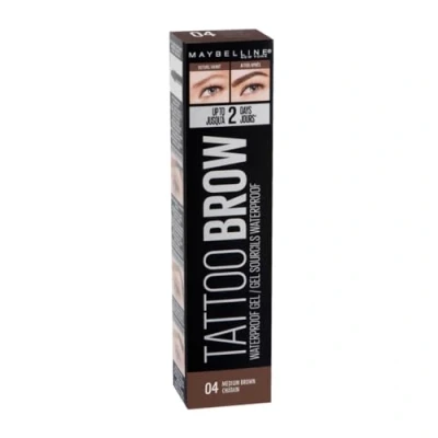 Abbildung von Maybelline New York Tattoo BROW Waterproof GEL Mascara, Damen, Größe: 5 ml, Medium brown