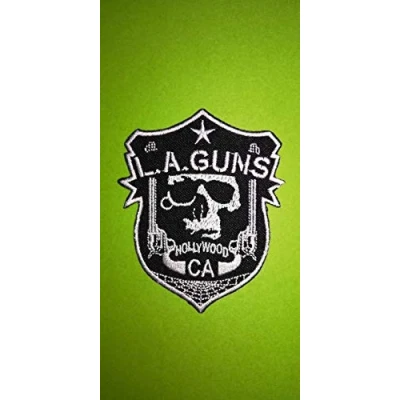 Abbildung von BLUE HAWAI M472 Ecusson Patch L A. Guns 7,5 x 9 cm