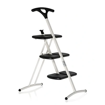 Abbildung von Kartell Tiramisu&#039; Klappleiter, Plastik, weiß, 43 x 92 cm