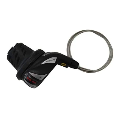 Abbildung von Drehgriffschalter SIS (für Links) 3 Fach Shimano Tourney SL RS36 Schwarz/Silber