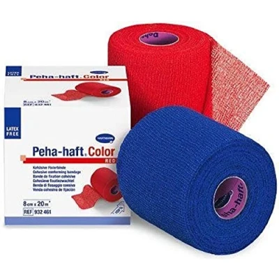Abbildung von Peha Haft Color Fixierbinde latexf.10 cmx20 m blau