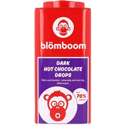 Abbildung von Blömboom Dark Hot Chocolate Drops, Dunkle Schokoladendrops zum Trinken, BIO, Dose (200g)