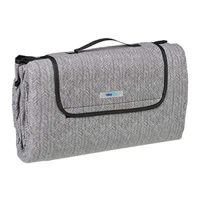 Abbildung von Picknickdecke Graue Fleece, relaxdays