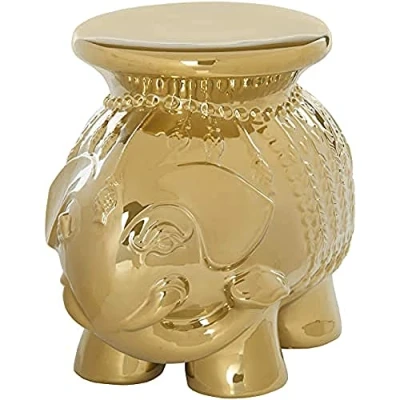 Abbildung von SAFAVIEH Modern Ceramic Garden Stool, in Gold, 35 X 50 45