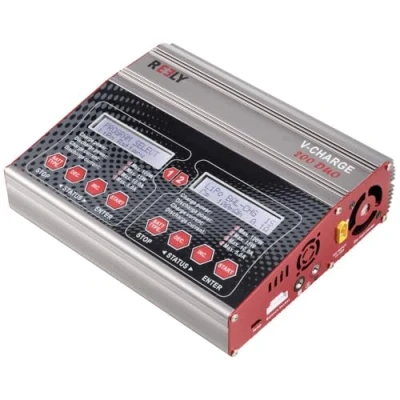 Abbildung von Reely V Charge 200 Duo Modellbau Multifunktionsladegerät 12 V, 230 10 A NiMH, LiPo, LiIon, LiHV, Blei Calcium, S
