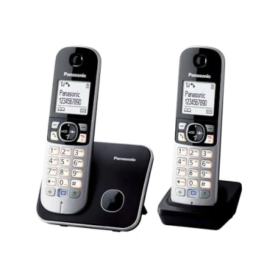 Abbildung von Panasonic KX TG6812GB Schnurloses DECT Telefon (mit Anrufer und Wahlsperre)