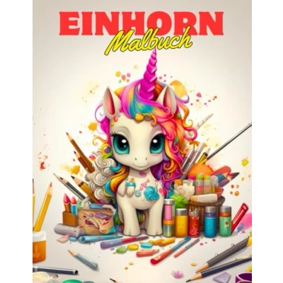 Abbildung von Einhorn Malbuch für Kinder: Süße Einhörner zum Ausmalen Kinder (ab 4 Jahren) (RoseMary Malbücher)