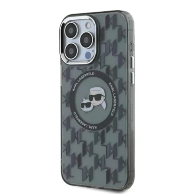 Abbildung von CG MOBILE Karl Lagerfeld KLHMP16XHMCKMHK Hülle für iPhone 16 Pro Max 6.9&quot; schwarz IML Monogram Karl&amp;Choupette Head