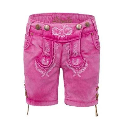 Abbildung von Hangowear Lederhose Trachtenjeans Kinder COLOR KIDS pink