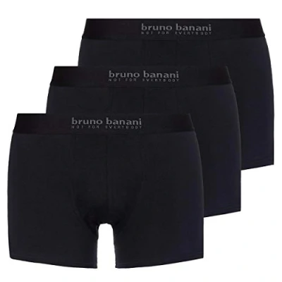 Abbildung von Bruno Banani 3 PACK Panties, Herren, Größe: Small, Schwarz