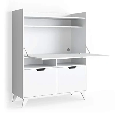 Abbildung von Vicco Regal Schreibtisch Berdi, Weiß, 110 x 45 cm