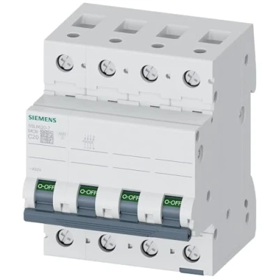 Abbildung von Automatsikring C 20A 3P+N 6kA 5SL6620 7