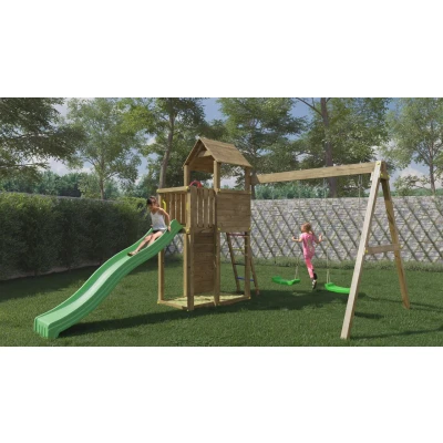 Abbildung von FUNGOO Spielturm Klettergerüst Boomer3 KDI
