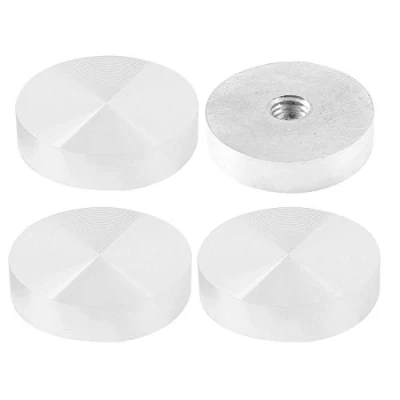 Abbildung von sourcing map 4Stk. M8 x 40mm Runde Aluminium Scheibe Hardware für Teetisch Schreibtisch de