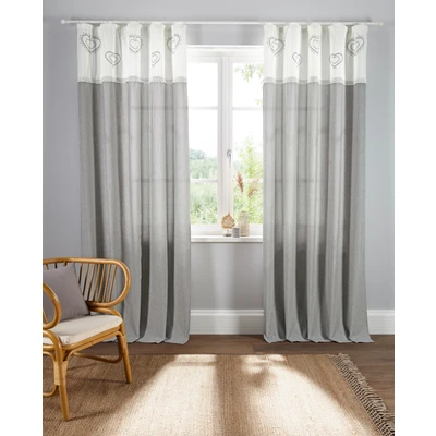 Abbildung von Home affaire Gardine &quot;Louis&quot;, (1 St.), halbtransparent, nachhaltig aus Bio Baumwolle, einseitig bedruckt