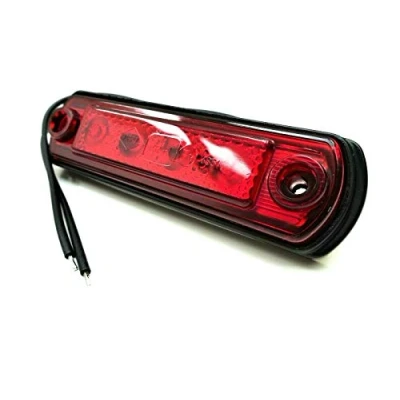 Abbildung von Rot LED Umrissleuchte, Begrenzungsleuchte, Positionsleuchte für LKW PKW Anhänger, Trailer, Wohnwagen usw.