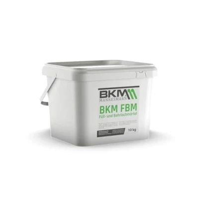 Abbildung von BKM FBM Füll Bohrloch Mörtel 10 kg, schnell erhärtender mineralischer Trockenmörtel, reicht für ca. 500 Bohrlöcher