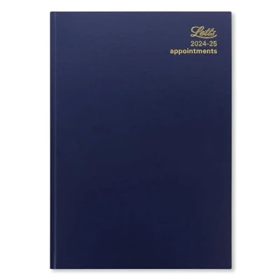 Abbildung von Letts of London Schülerkalender 2024/2025, DIN A4, ein Tag pro Seite, mit Terminplaner, Blau