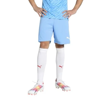 Abbildung von Puma Teamrise MAND kurze Sporthose, Herren, Größe: Small, Blauweissblau
