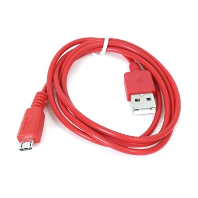 Abbildung von OMEGA USB Kabel A männlich &gt; Micro B rot für Smartphones und Tablets!
