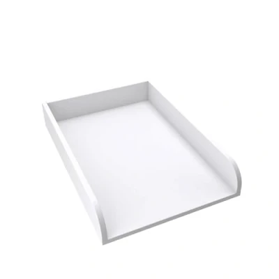 Abbildung von regalik Wickelaufsatz Universal, Wickeltischaufsatz für Kommoden in beliebiger Breite, Abnehmbar Wickelkommode aufsatz, Abgerundeten Frontplatten, Weiß, 2 mm ABS Material, 72cm x 54cm