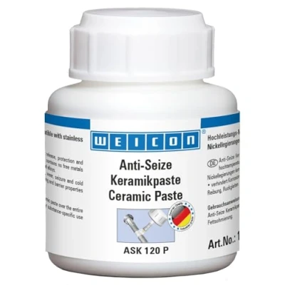 Abbildung von WEICON Anti Seize Keramikpaste 120 g, metallfreie Montagepaste gegen Korrosion, Festfressen und Verschleiß