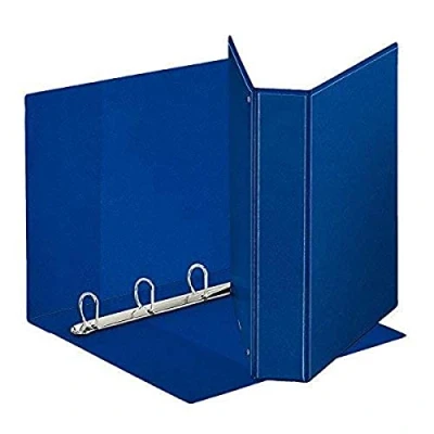 Abbildung von ESSELTE Display Ordner aus PP (3 Taschen) mit Ringen 4 50 D f.to maxi blau 394754500