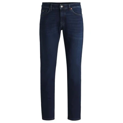 Abbildung von BOSS Herren Maine BC L C Blaue Regular Fit Jeans aus schwerem Denim Dunkelblau 36/34