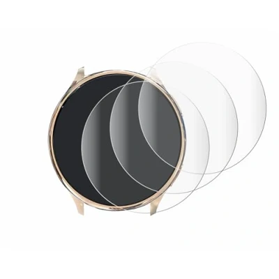 Abbildung von Savvies 4 Stück Full Screen Schutzfolie für Sanorum Smartwatch 1.39&quot; Damen Cover Displayschutz Folie [3D Curved, Transparent]