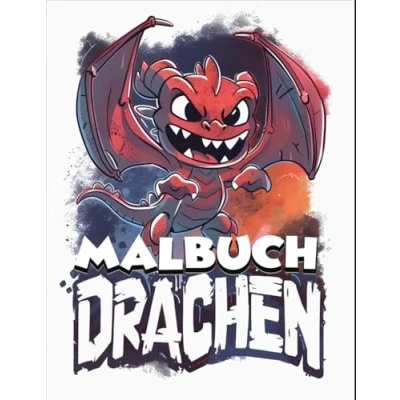 Abbildung von Drachen Malbuch: Entdecke 50+ magische in diesem abenteuerlichen Malbuch Perfekt für Jungen und Mädchen im Alter von 4 12 Jahren.