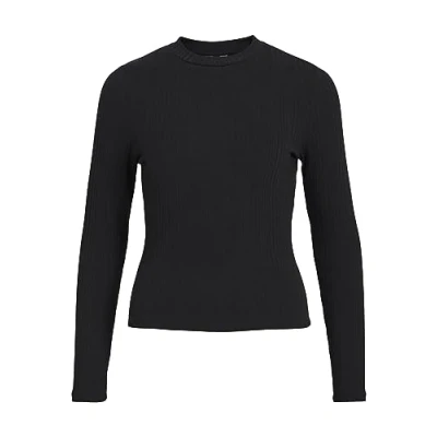 Abbildung von Object Langen Armeln Basic Strickpullover, Damen, Größe: Small, Black