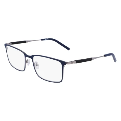 Abbildung von Salvatore Ferragamo Unisex SF2574 Sunglasses, 021 Light Ruthenium Blue, 56