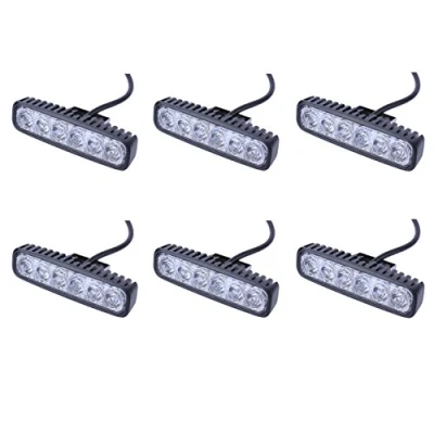 Abbildung von Greenmigo 6x 18W LED Scheinwerfer Offroad Lampe Flood Arbeitsscheinwerfer Arbeitslicht 12V 24V Zusatzscheinwerfer Rückfahrscheinwerfer für Traktor Bagger SUV Wasserdicht IP67
